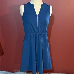 Maurices Blue Sleeveless Dress with Zipper